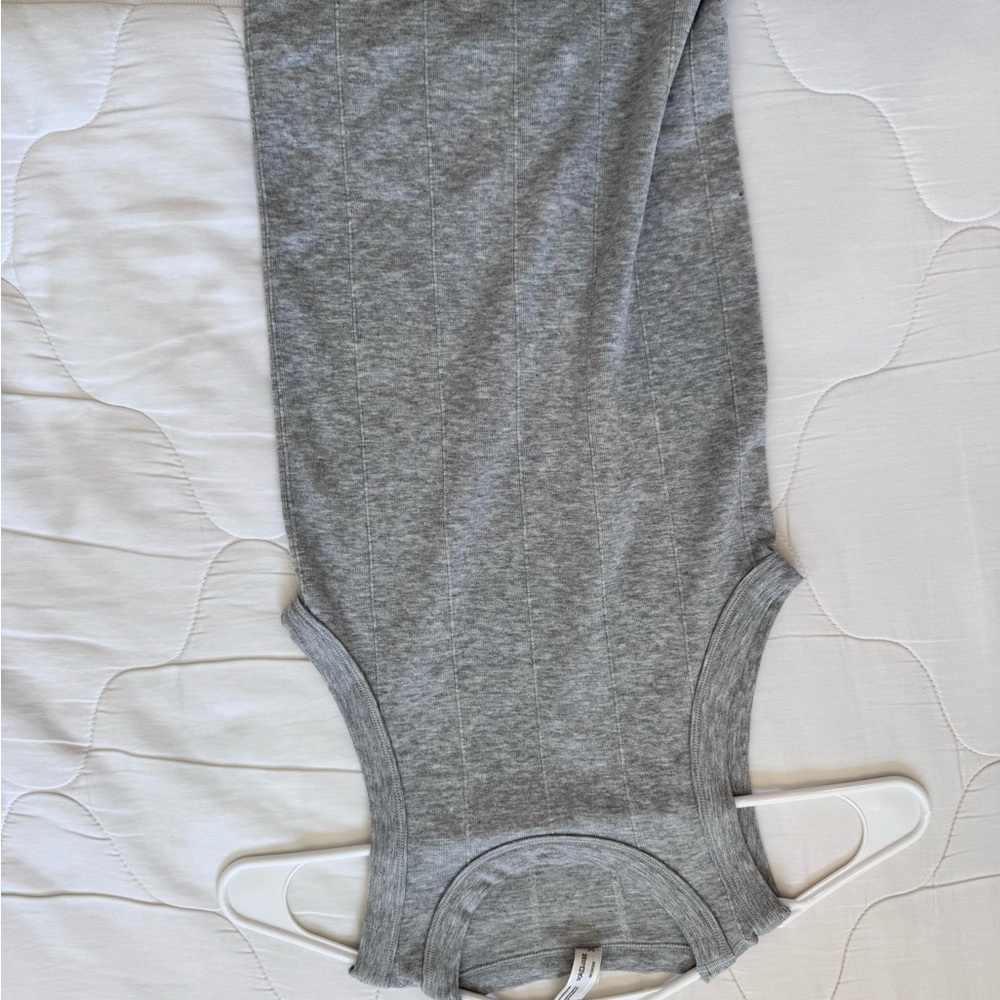 Free People Heather Gray Ribbed Tank